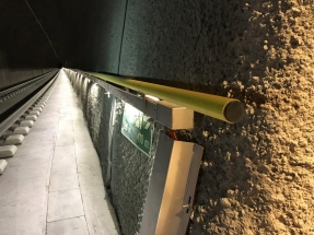 Fibraworld GRP Handrail M1F0 In Tunnel (GRP Profiles)